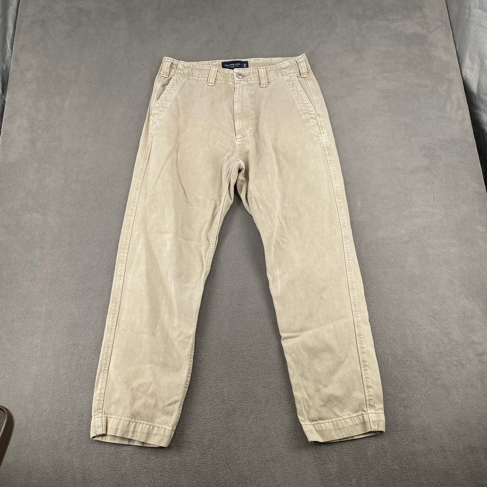 Abercrombie & Fitch Lightweight Loose Fit Jeans Tan Khaki 30x30 131D0230 Mens
